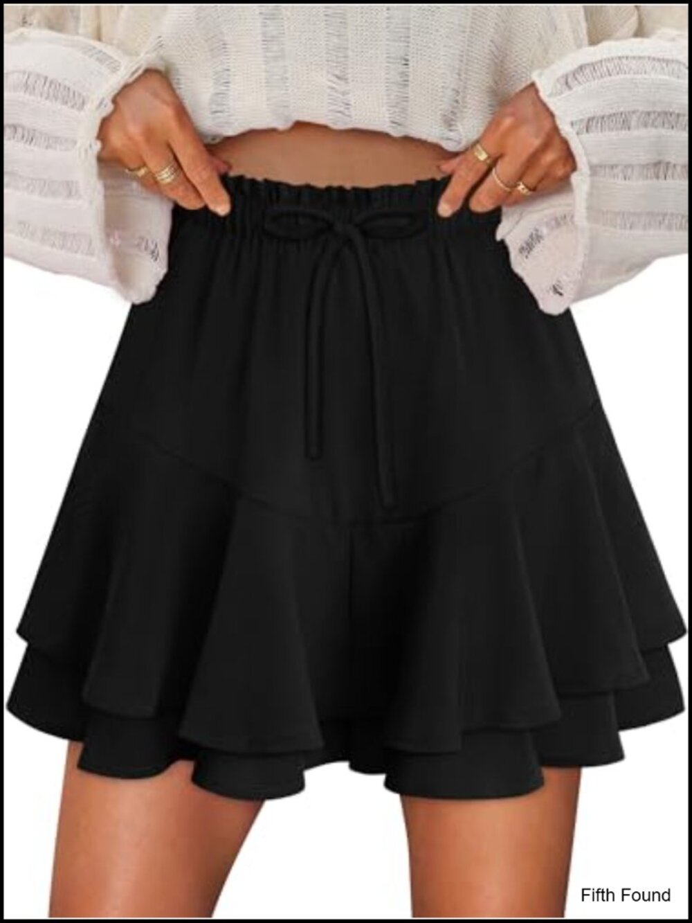 Womens Ruffle Mini Skorts Flowy Butterfly Hem Active Summer Skort